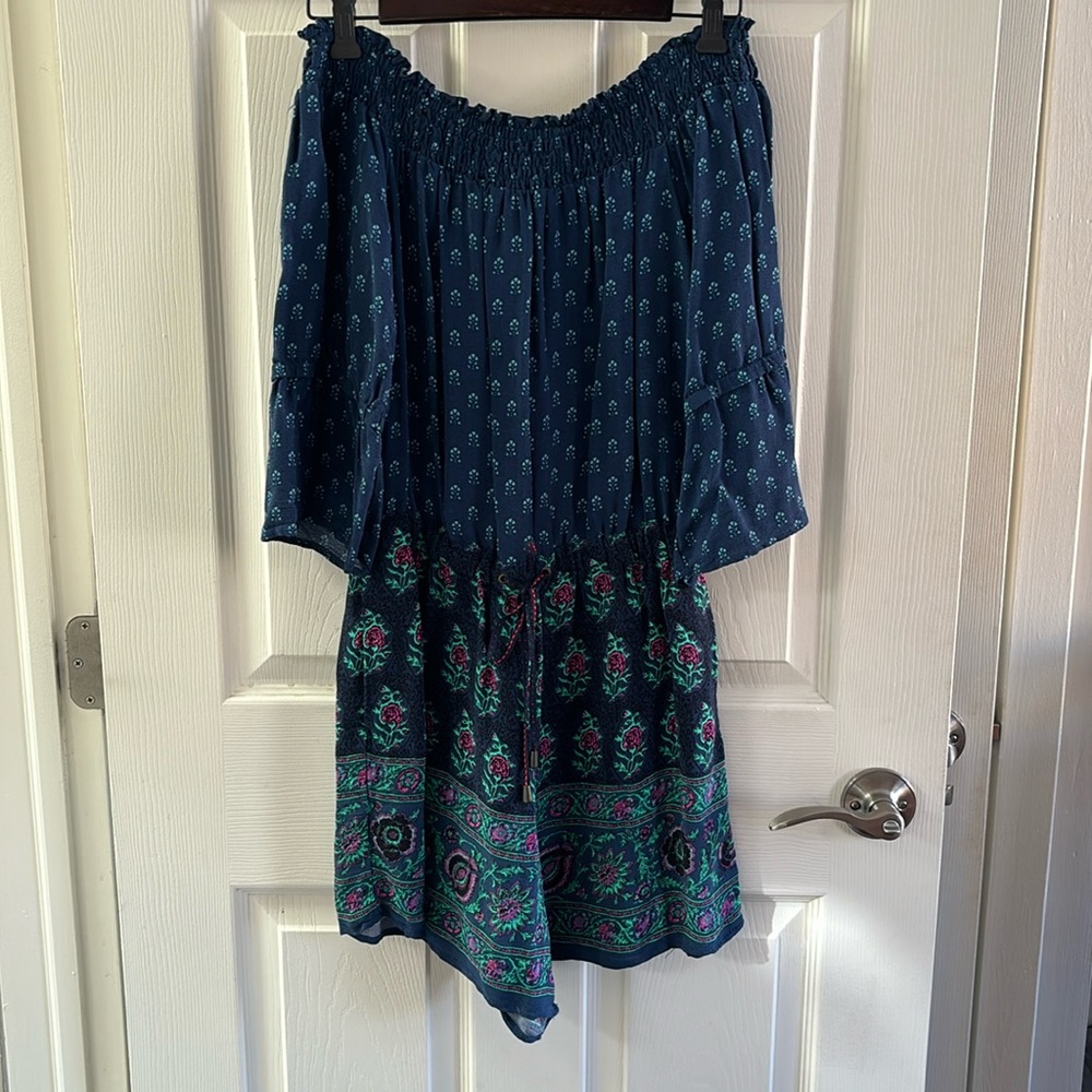 ett:twa Anthropologie off-the-shoulder romper